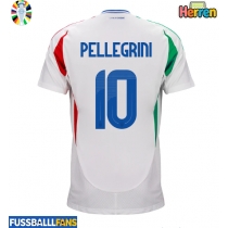 Italien Lorenzo Pellegrini #10 Auswärtstrikot EM 2024 Kurzarm